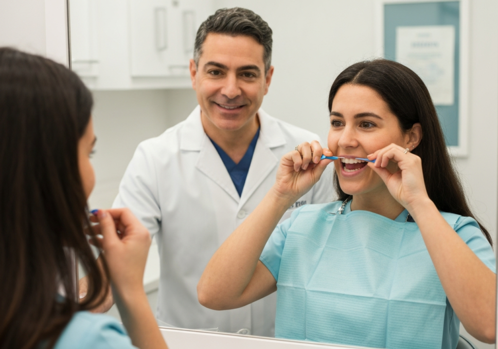 how to floss properly